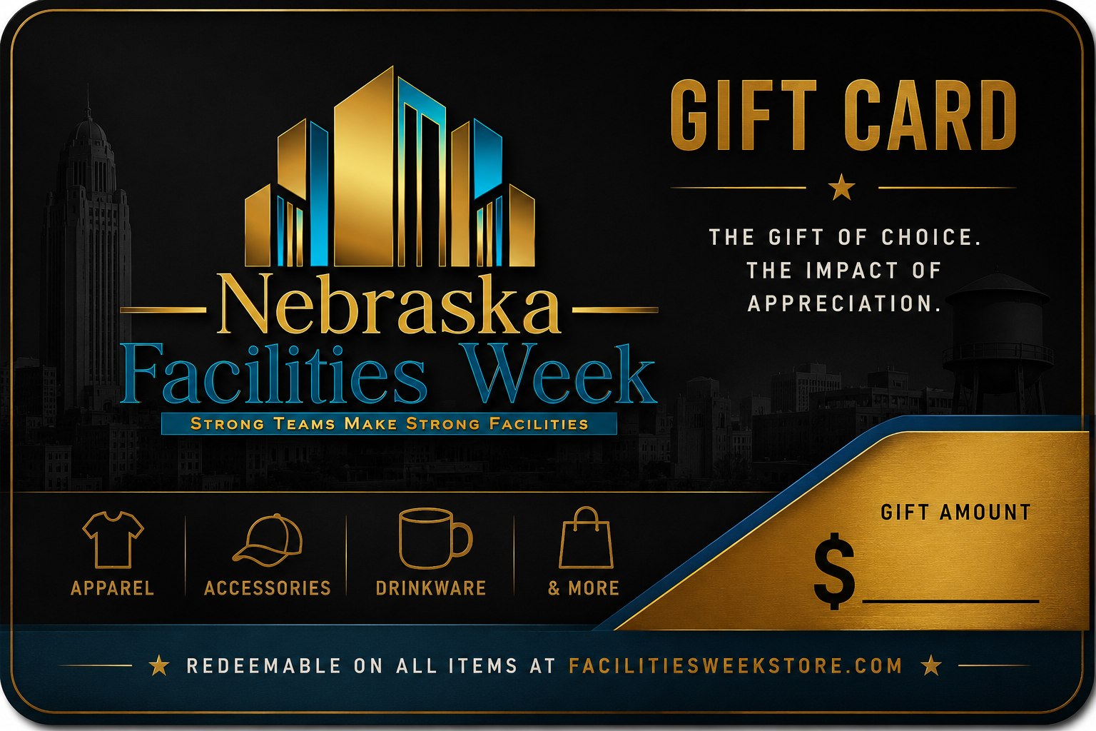 Nebraska Facilities Week Gift Card